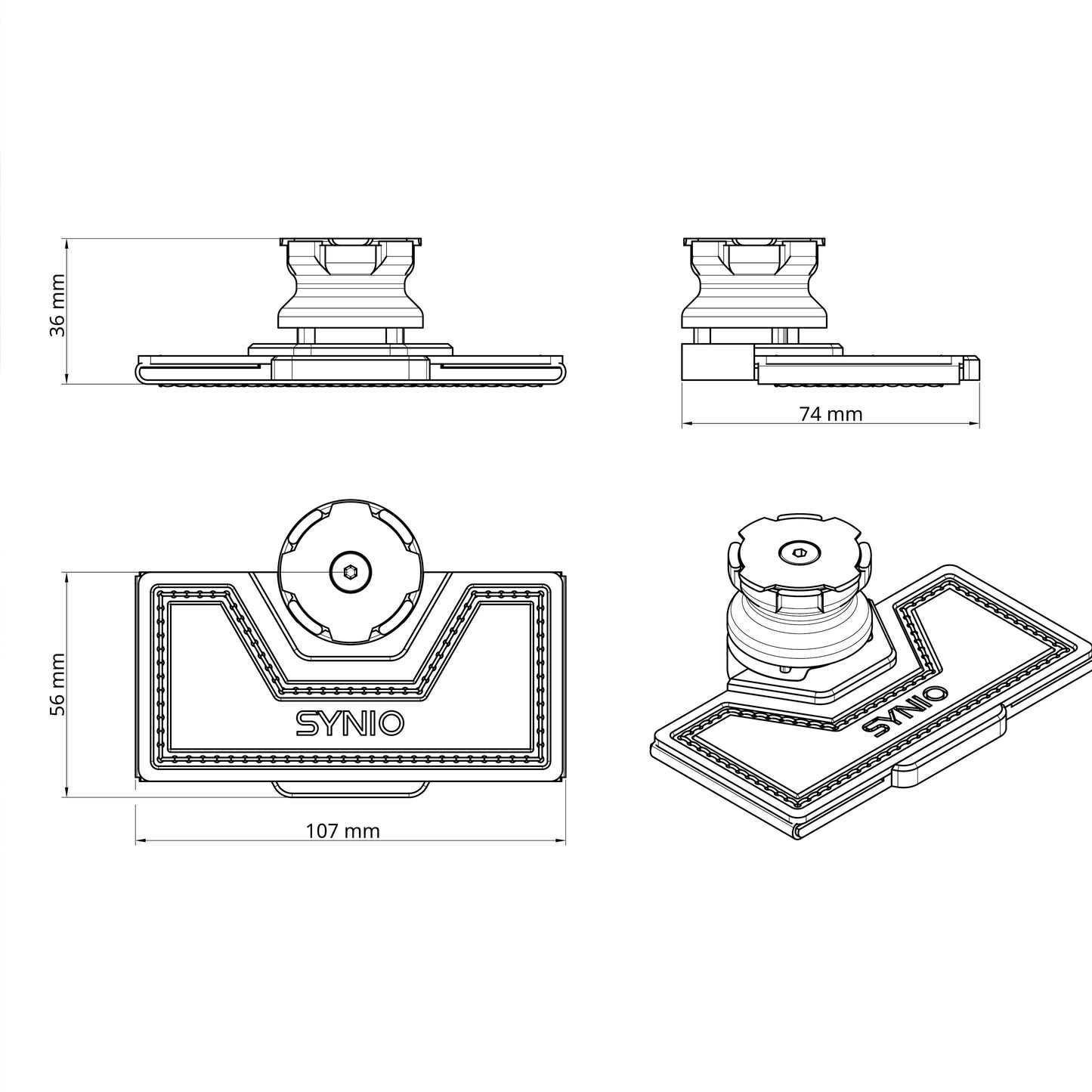 Quad Lock Paramotoring & Paragliding Attachment